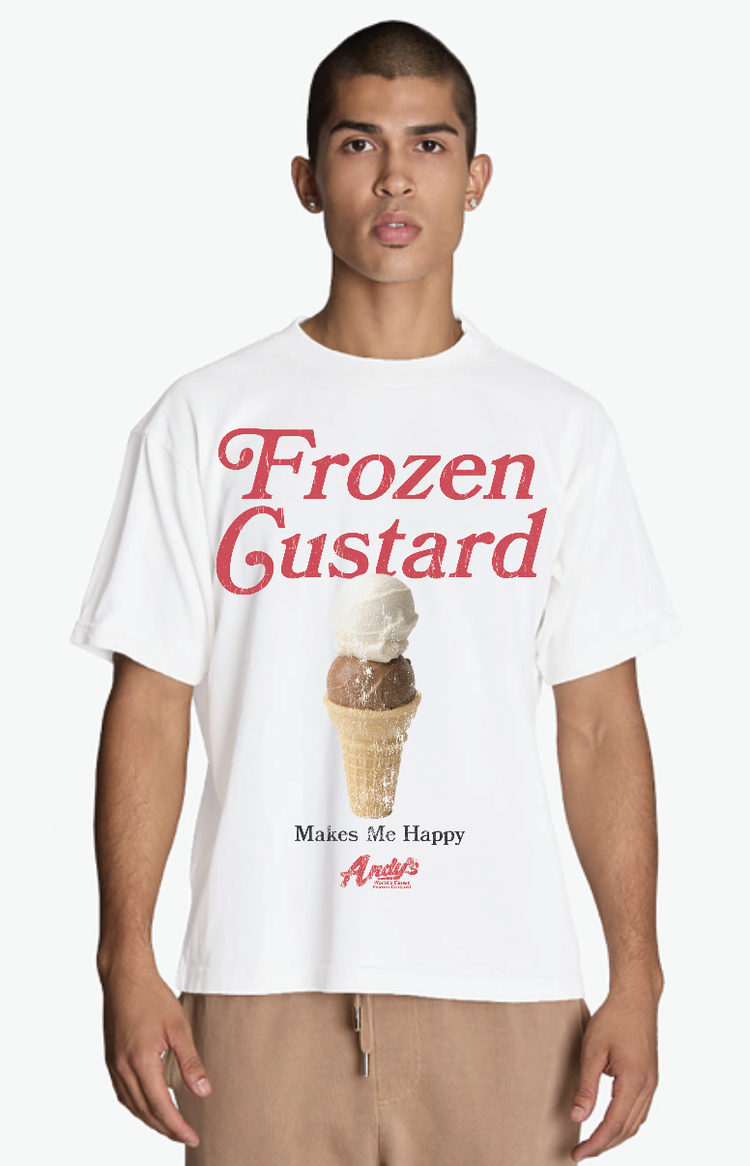 Andy's Makes me Happy Lane Seven T shirt | Andy's Frozen Custard